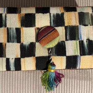 Mackenzie-Childs courtly check jewelry box